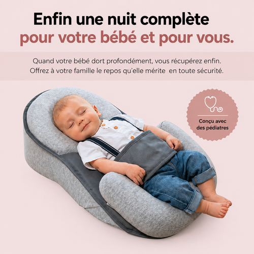 Snoozli™ – Le cocon anti-reflux & coliques pour des nuits paisibles