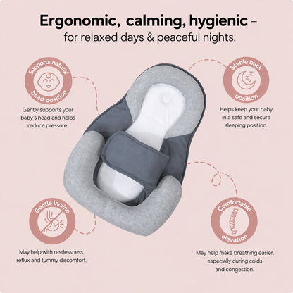 Snoozli™ RestNest – 15° Support for Reflux, Colic & Better Sleep