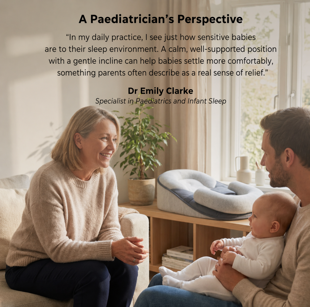 Snoozli™ RestNest – 15° Support for Reflux, Colic & Better Sleep