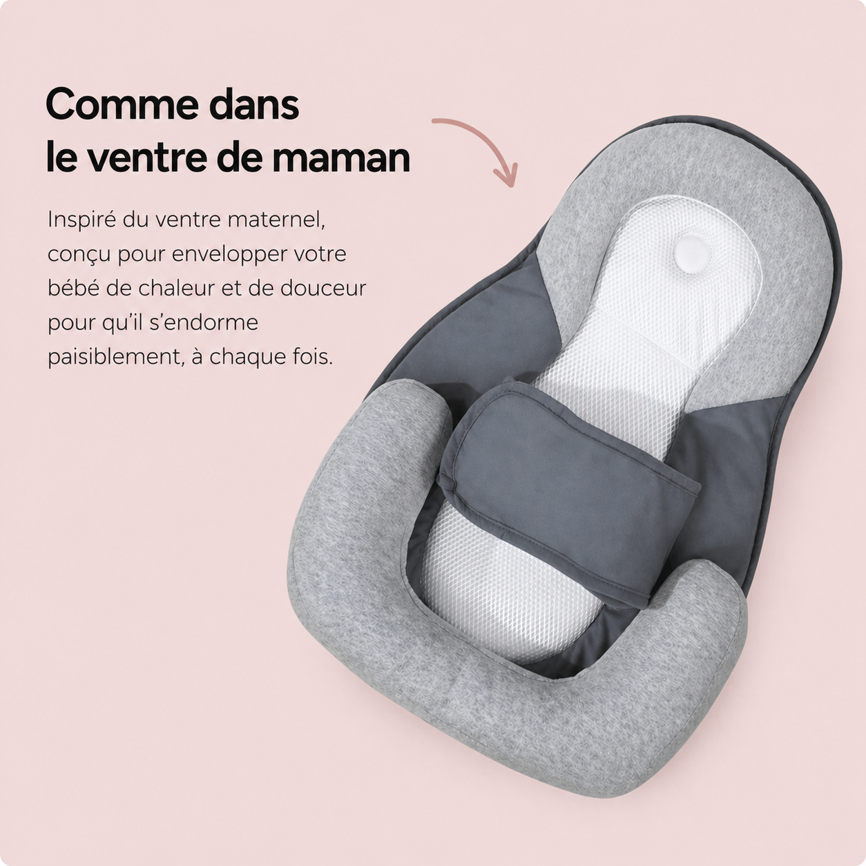 Snoozli™ – Le cocon anti-reflux & coliques pour des nuits paisibles